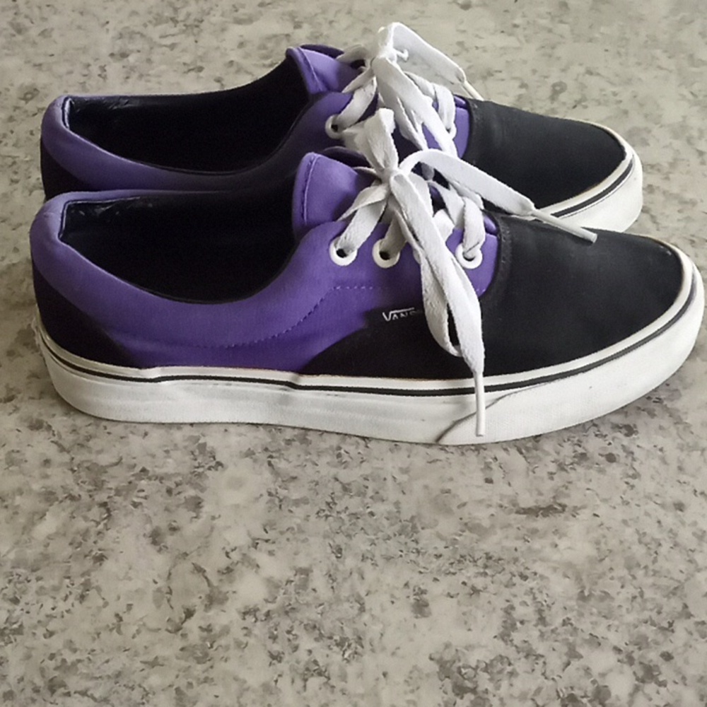 Vans Black & Purple Authentic Shoes